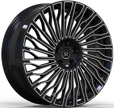 Bolt umethen 5x120 Custom Crno obrađeno lice 1 komad kovane naplate za raspon Rover L 320 2008