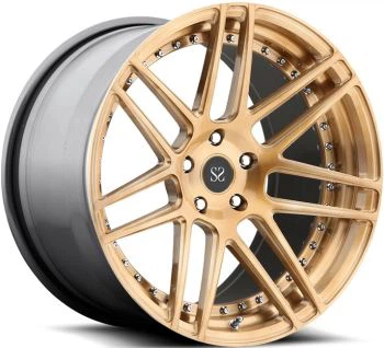 Novi stil Najpovoljnija cijena 2-komad Gold Staggered 22x9|22x10.5 kovane alu felge za Tesla Model S 5x120