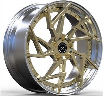 Custom Teggered 20 X 10.5, 20 X 12 2-Piece Poljski Kovati sliti kotači za Corvette