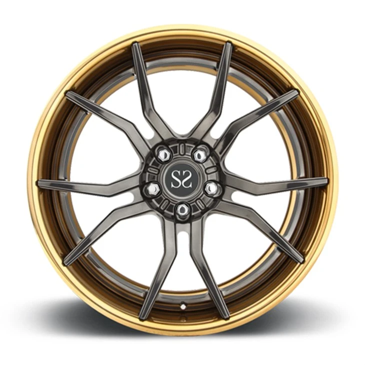 2 komada 5x112 5x120 5x130 zlatne felge crne mašinske kovane legure18 19 20 21 22 za Porsche BMW Audi Benz prilagođene felge