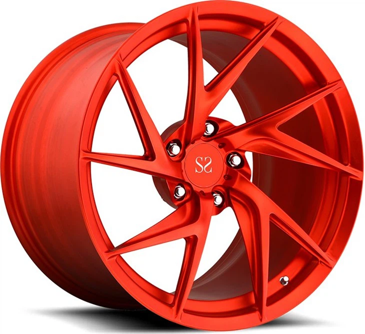20 inča 5x112 5x120 crveno lice mašine za Toyota GT63 1-kom felge kovane legure A6061 T6 felge za stilizovanje